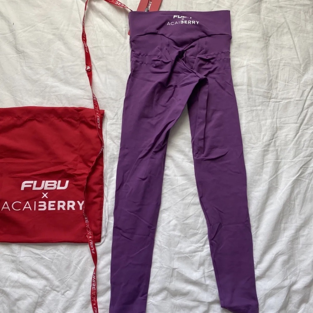 FUBU x Acai Berry Scrunchbutt Purple Leggings
